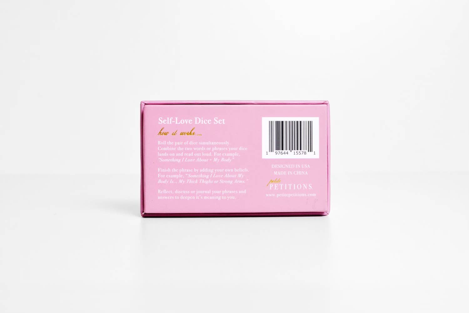 Petite Petitions® – Großhandel Würfel – Self-Love-Würfel2