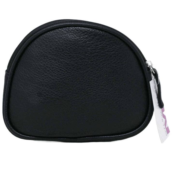 BLACK ZIP TOP DOME COSMETIC BAG C/P 24 for wholesale by GreatBuy.com