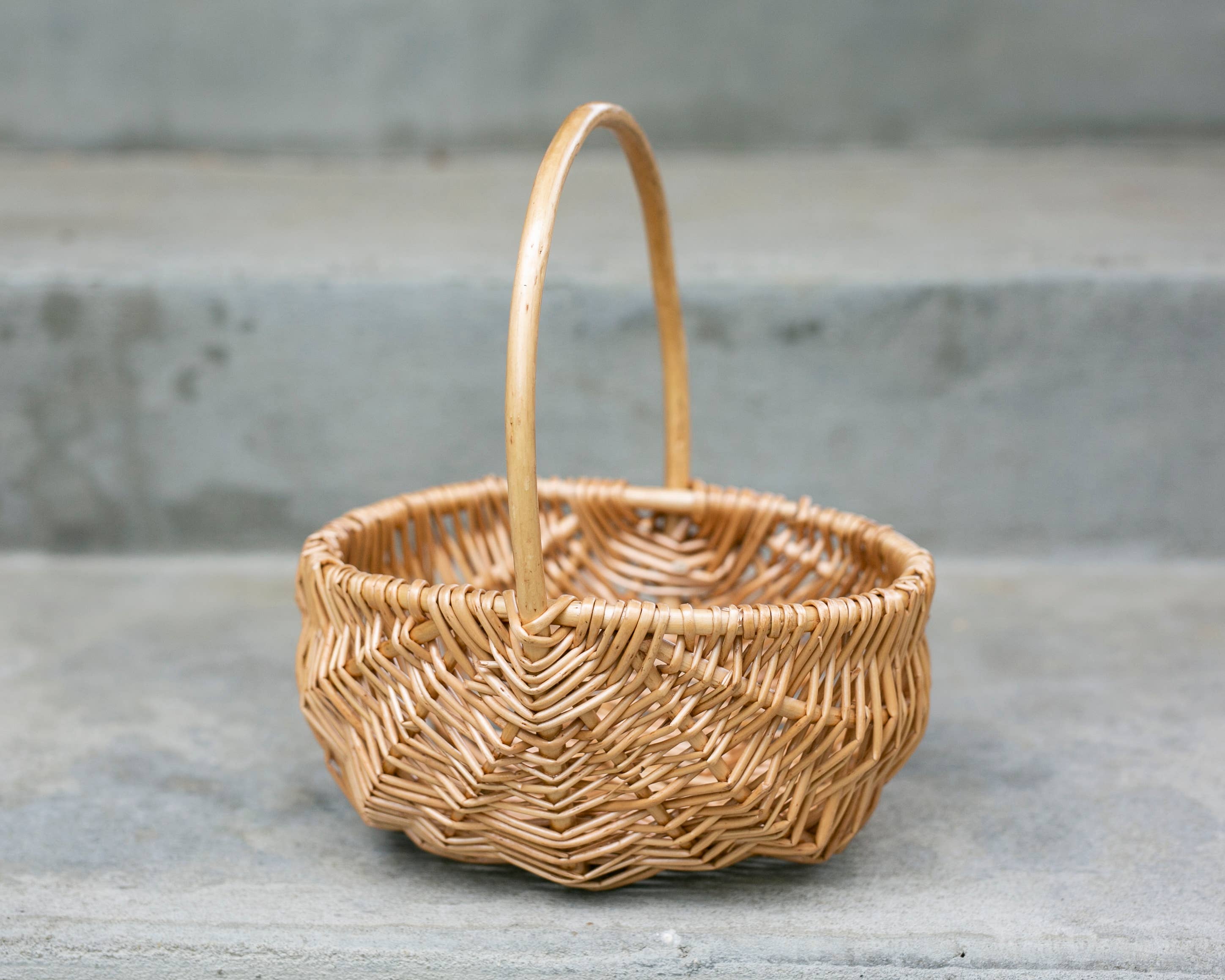 Indy Supply Co - Wholesale Basket - Peeled Willow Natural Wicker Basket | Simple Oblong Basket |7