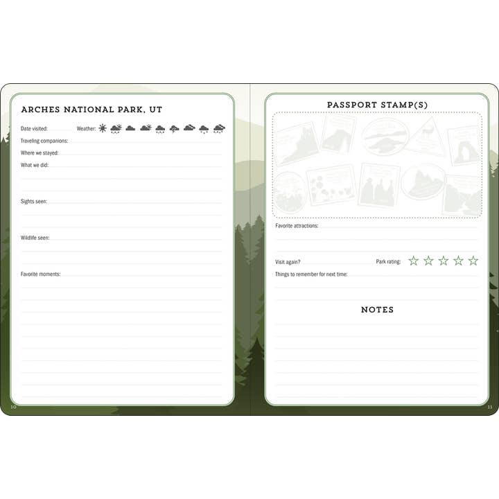 Peter Pauper Press - Wholesale Journal/Diary - USA National Parks Journal & Passport Stamp Book4