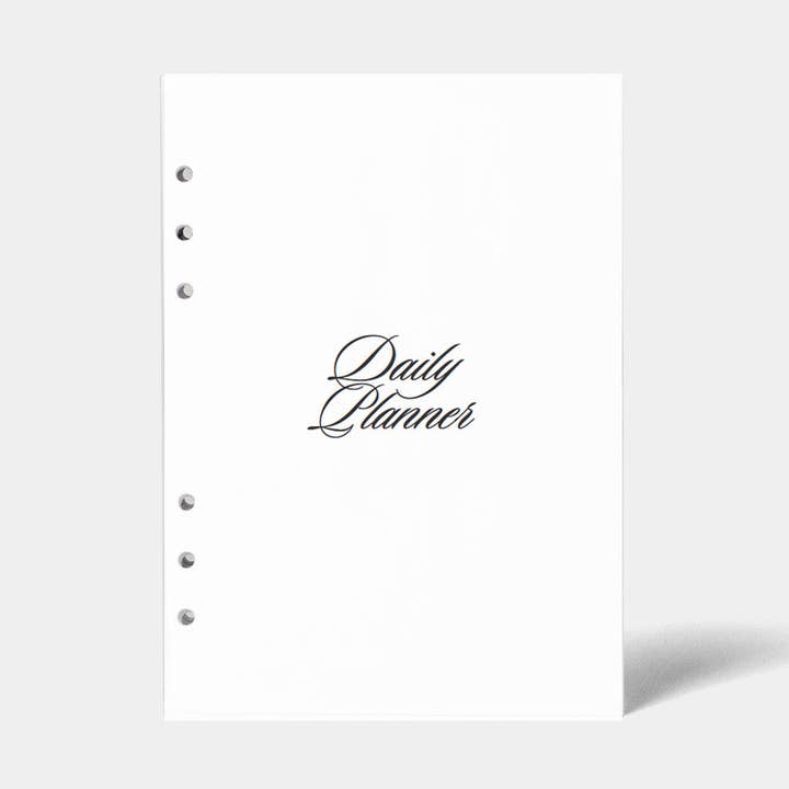 Undated Daily Planner Insert (6-Ring) for wholesale by Stil Classics