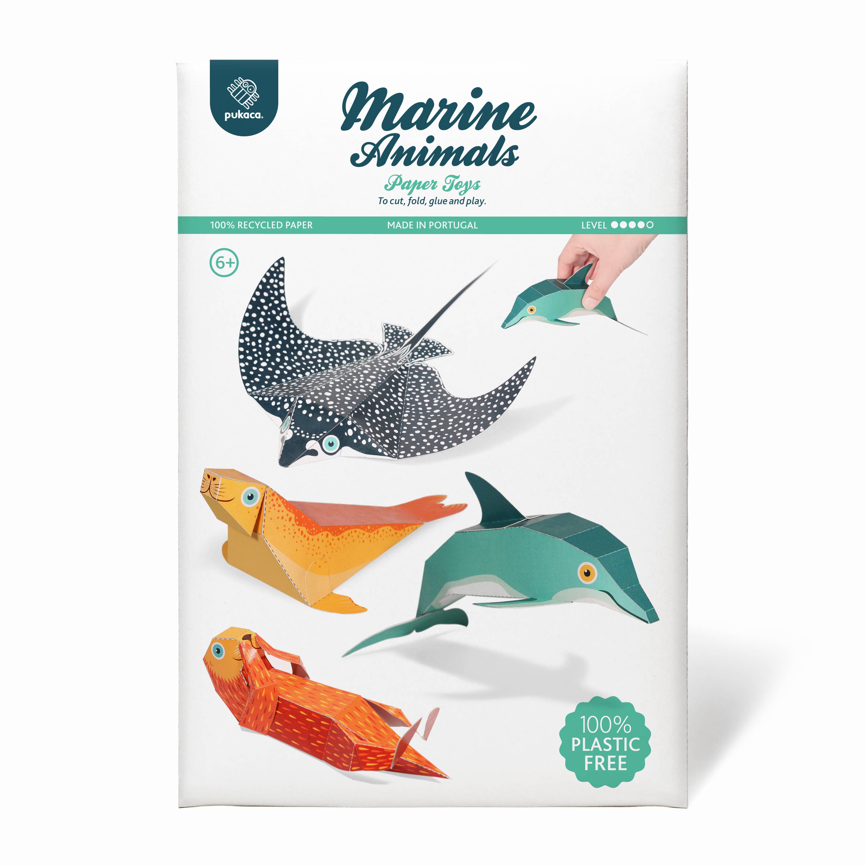 pukaca - Wholesale Toy Set - Kids - Marine Animals Paper Toys1