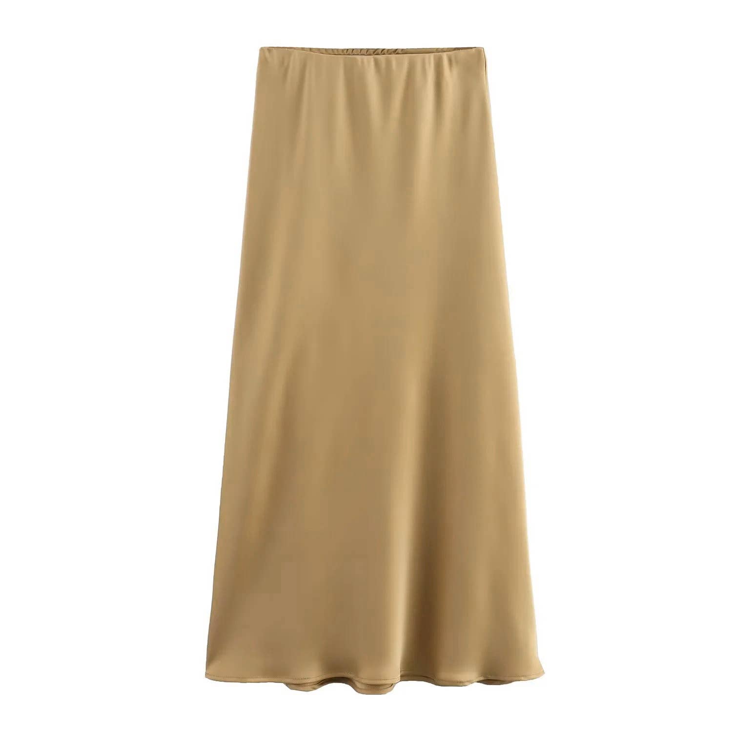 HIDDENBRAND - Wholesale Skirt - Women's - Office satin midi skirt 27 colors25