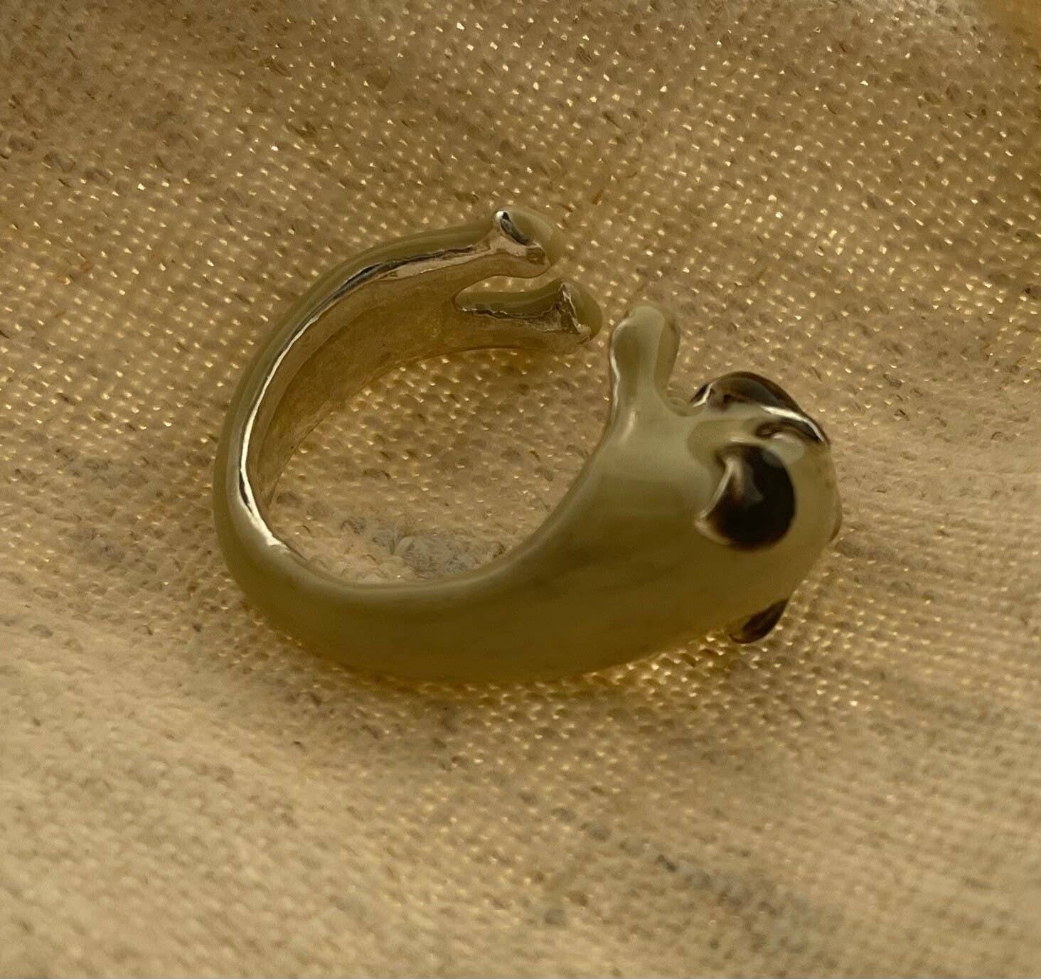 Gabbo Design - Venta al por mayor Anillos grandes/de cóctel - Anillo Pug For Her de plata 925 hecho a mano con un santo italiano8