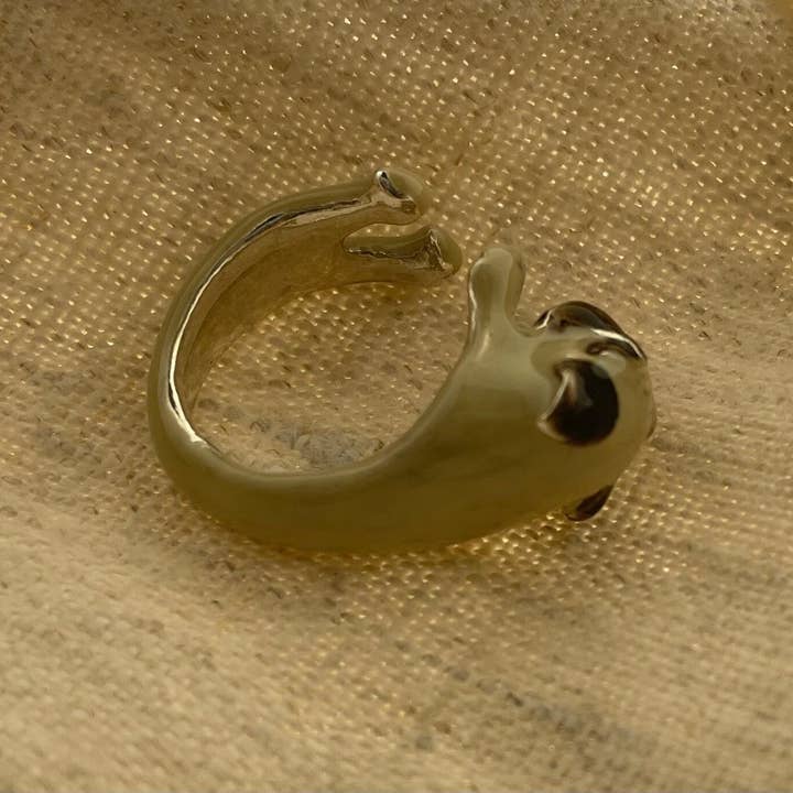 Gabbo Design - Venta al por mayor Anillos grandes/de cóctel - Anillo Pug For Her de plata 925 hecho a mano con un santo italiano8