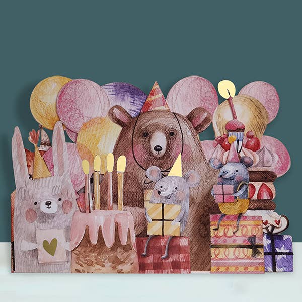 Kids paper cut card for wholesale by Alljoy Design