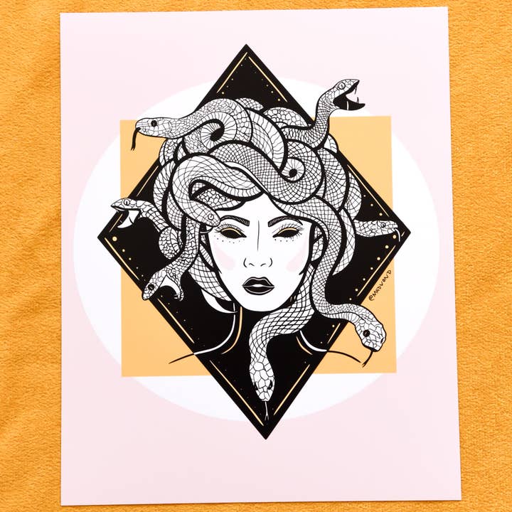 Medusa Giclee Art Print for wholesale by Madison Vermilya Art