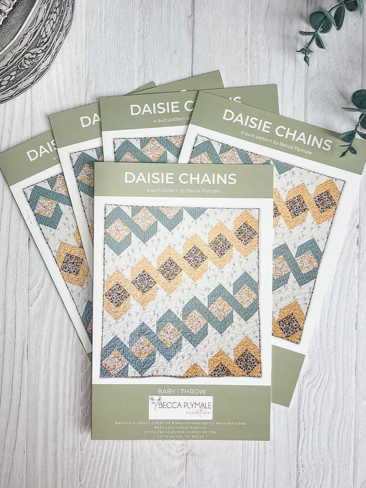 Wholesale Daisie Chains Quilt Pattern - Printed Pack of 5 for wholesale by Becca Plymale Creative