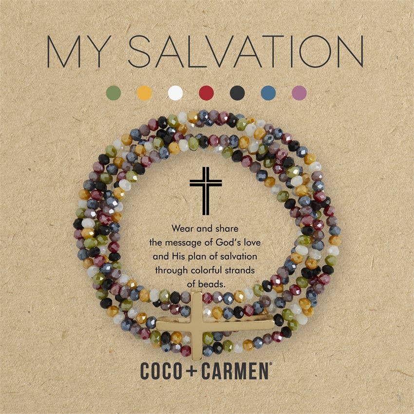 COCO + CARMEN - Wholesale Beaded Bracelet - My Salvation Cross Bracelet1
