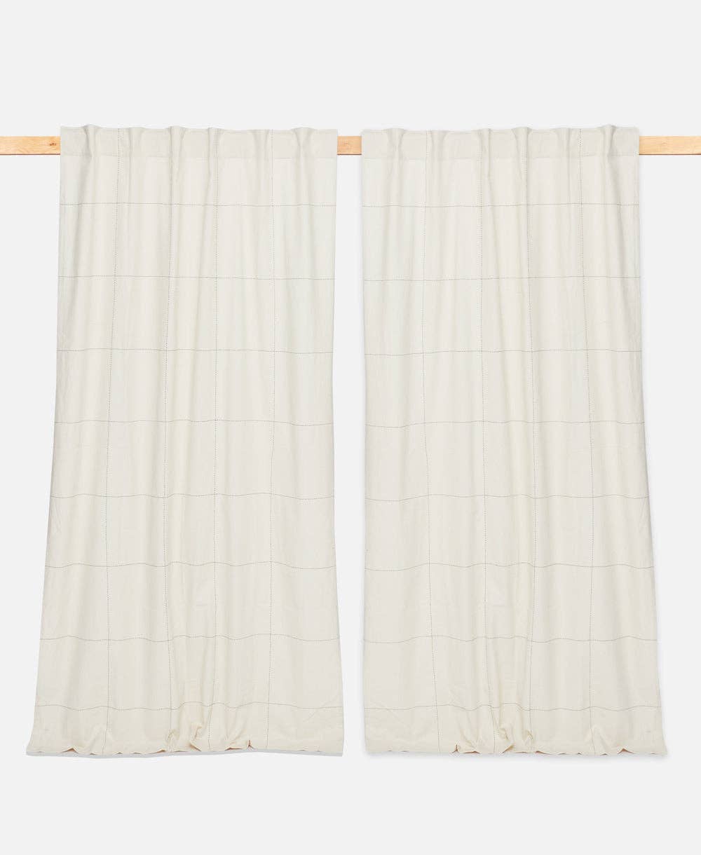 Anchal - Wholesale Curtain - Grid-Stitch Curtain Panel4