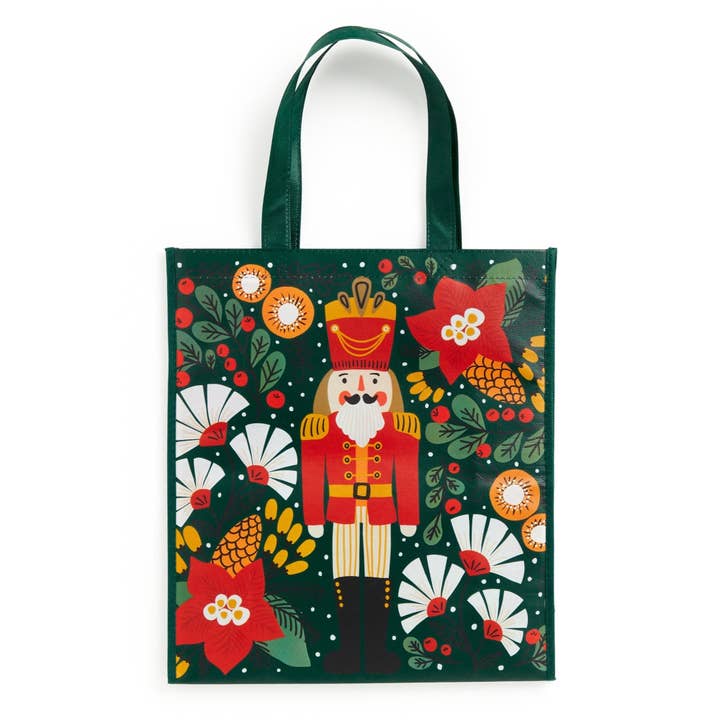 Chronicle Books - Wholesale Grocery/Shopping Bag - Merry Nutcracker Reusable Shopping Bag