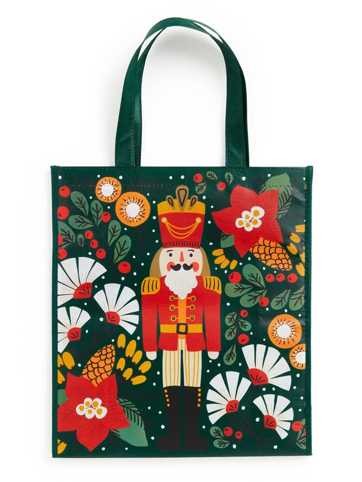 Merry Nutcracker Reusable Shopping Bag for wholesale by Chronicle Books