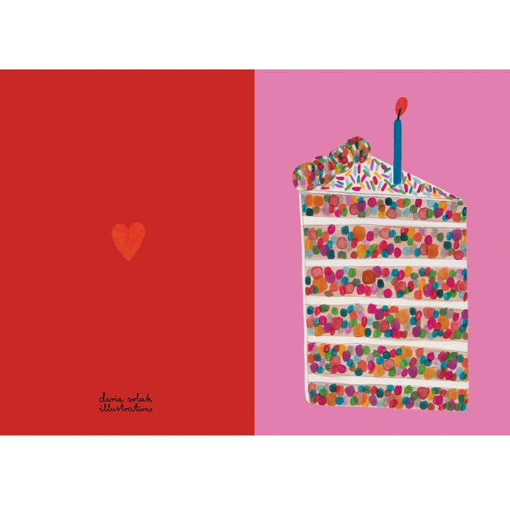 Daria Solak Illustrations - Wholesale Birthday card - PIECE OF CAKE card2
