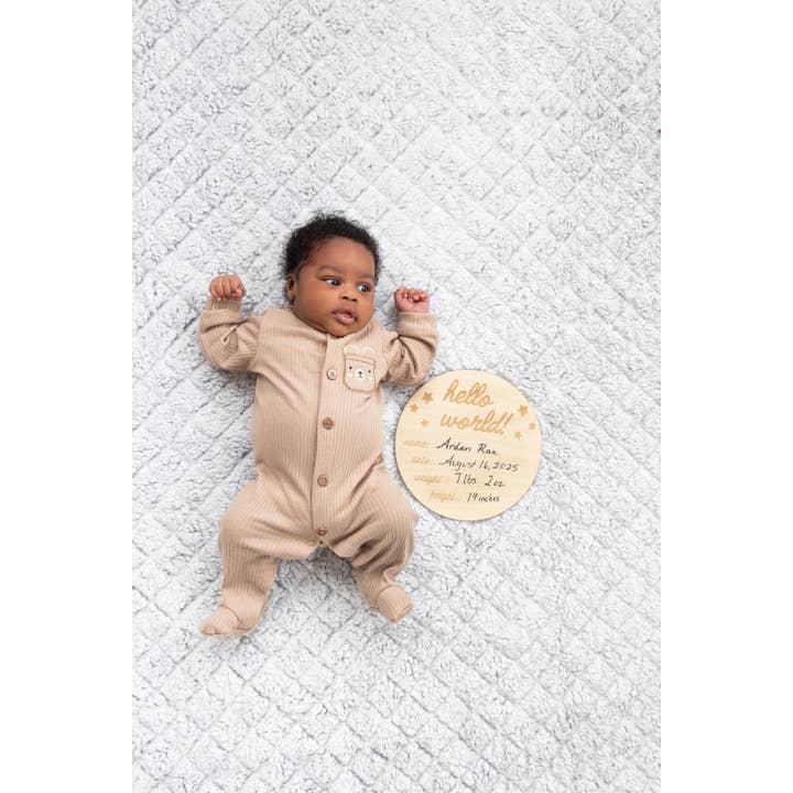 Pearhead - Wholesale Milestone Blanket - Kids & Baby - Hello World Milestone Blanket & Prop5