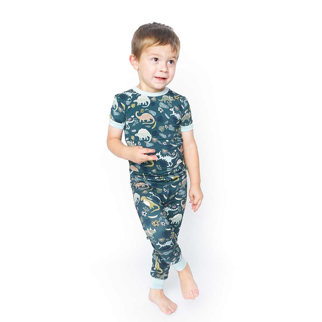 Emerson and Friends - Wholesale Sleepwear Set - Kids - Prehistoric Friends Dinosaur Kids Clothes Bamboo Pajamas Sleep Set2