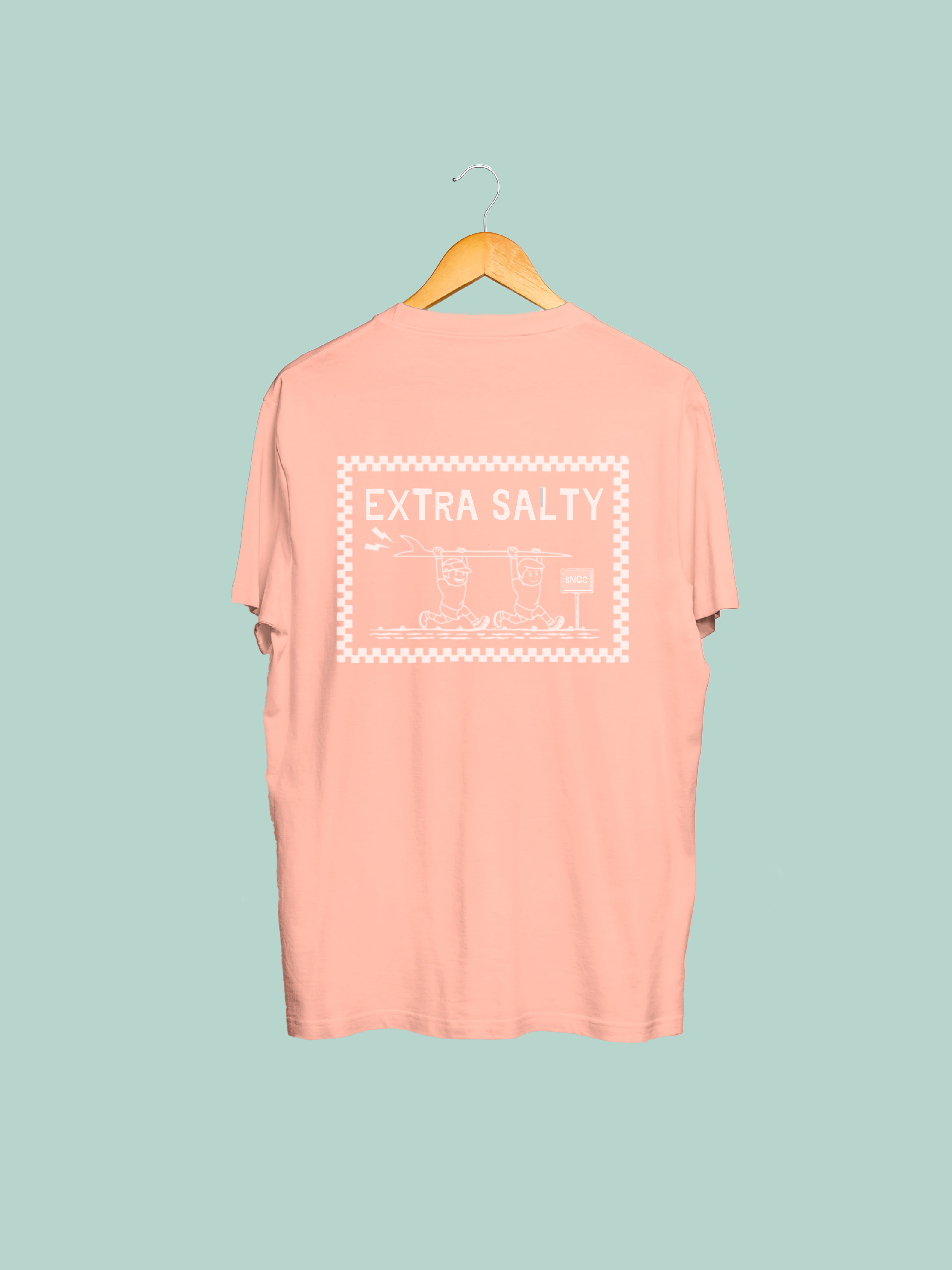 SNOC - Wholesale Screen Printed T-Shirt - Unisex - SNOC EXTRA SALTY T-SHIRT2