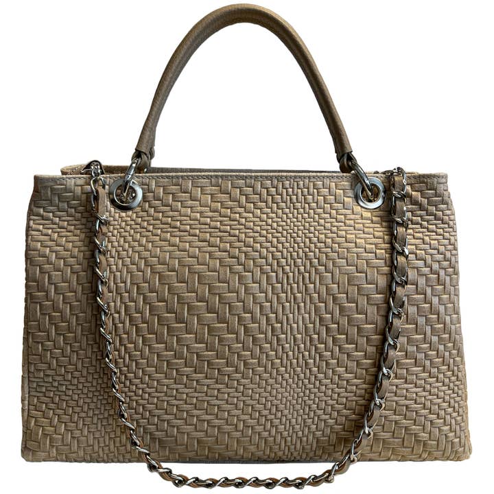 MODARNO - Wholesale Top Handle Bag - Women's - Modarno women's handbag in genuine leather with shoulder str4