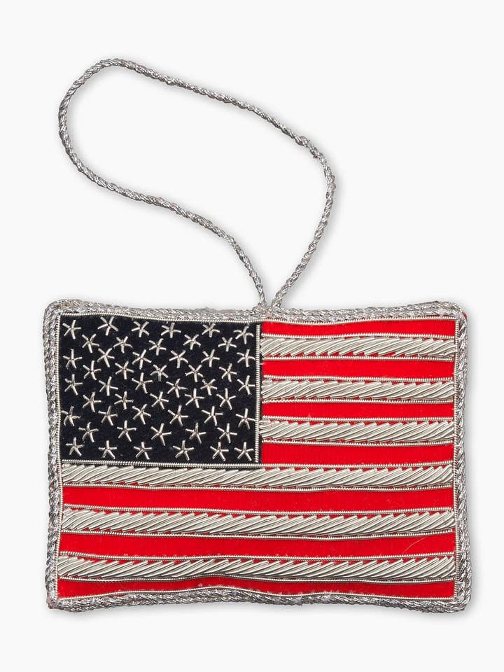 American Flag Ornament for wholesale by Henry Handwork