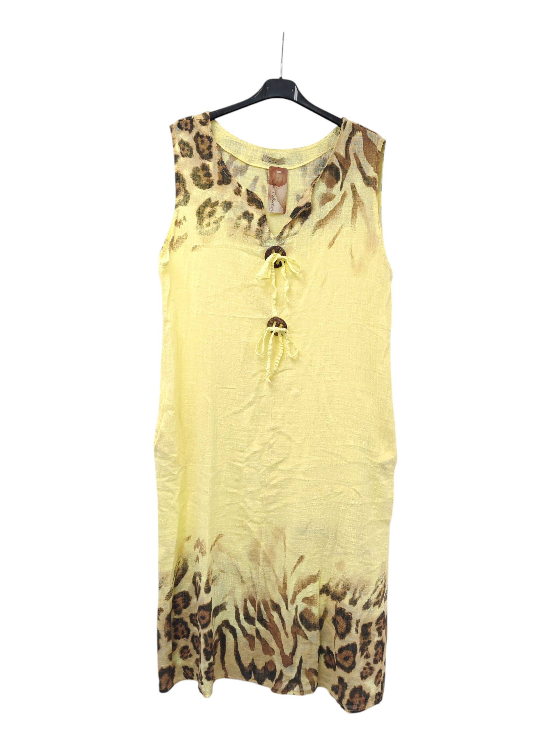 Superbia – wholesale Dress – Women's – Italian One Size Premium Cotton Dress Buttons Leopard Print12