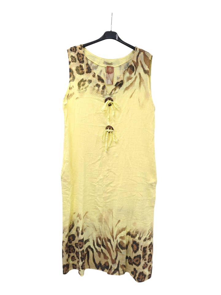 Superbia – wholesale Dress – Women's – Italian One Size Premium Cotton Dress Buttons Leopard Print12