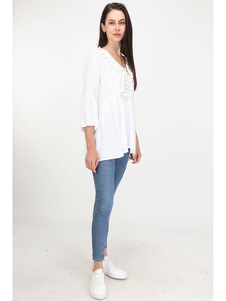 LÉA & LUC – wholesale Blus - Dam – Blus i 100% viskos REF.59152