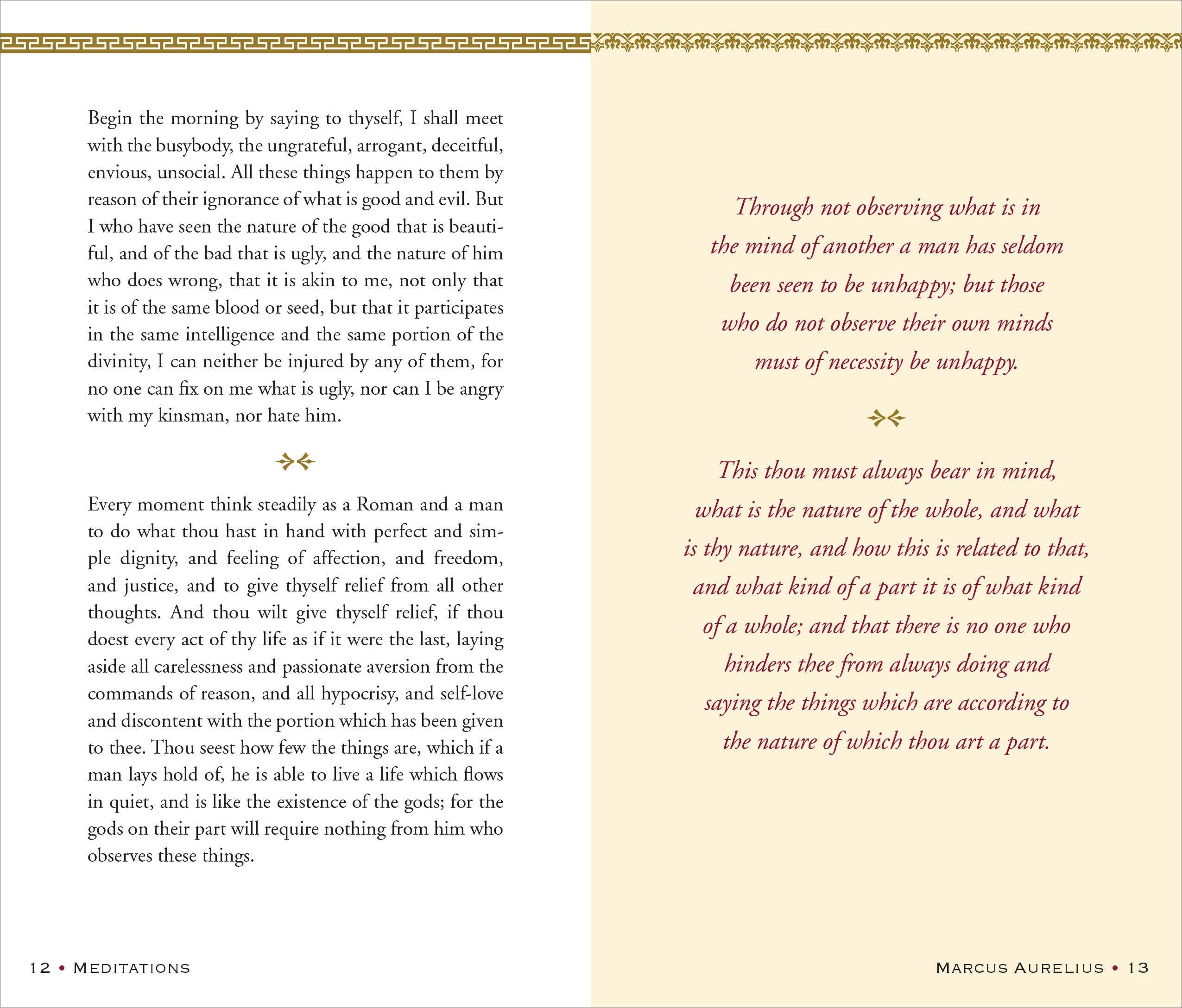 Peter Pauper Press - Wholesale Philosophy Book - Meditations of Marcus Aurelius7