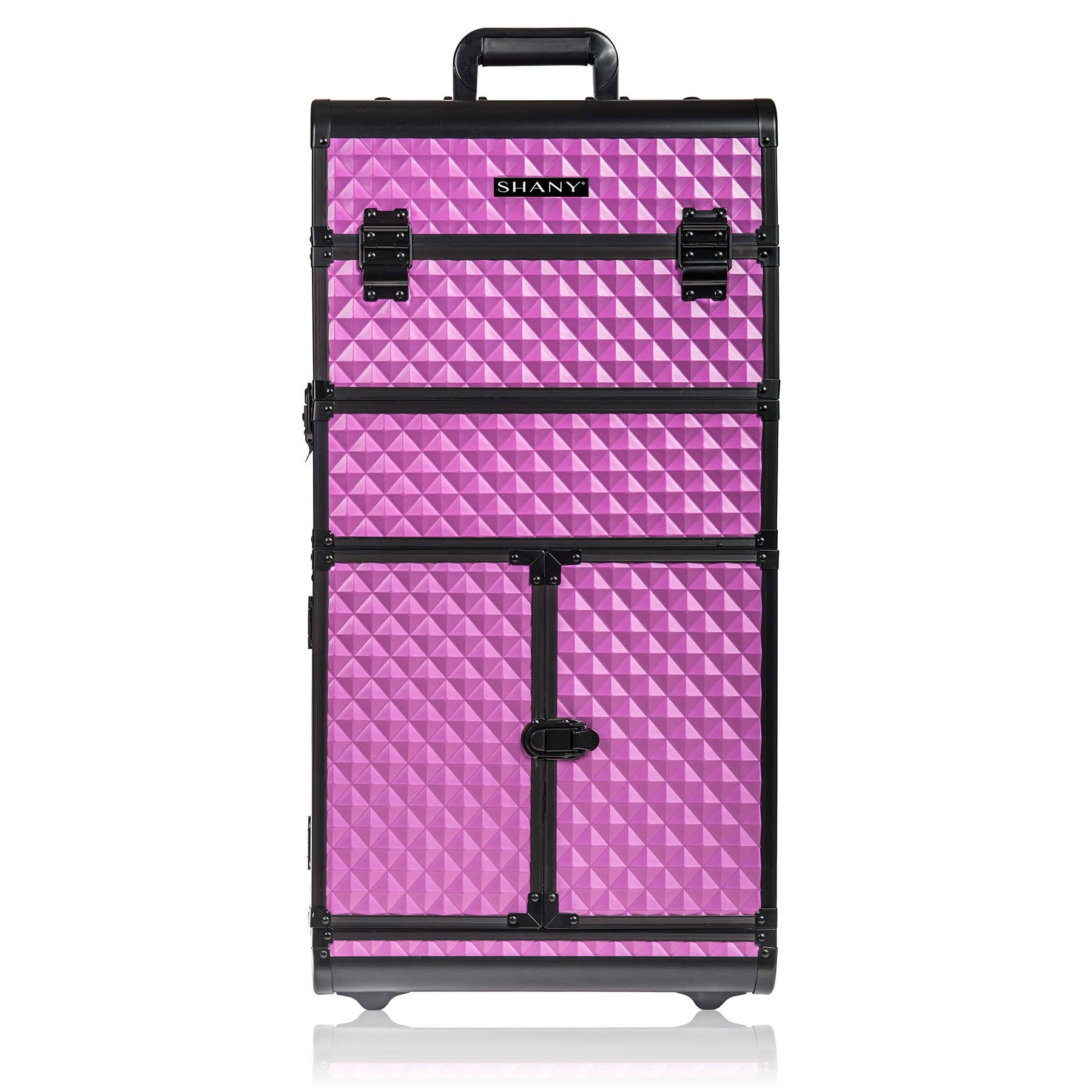 SHANY Cosmetics - Vente Boîte de rangement pour maquillage - Série REBEL Valise à roulettes pour maquilleurs professionnels3