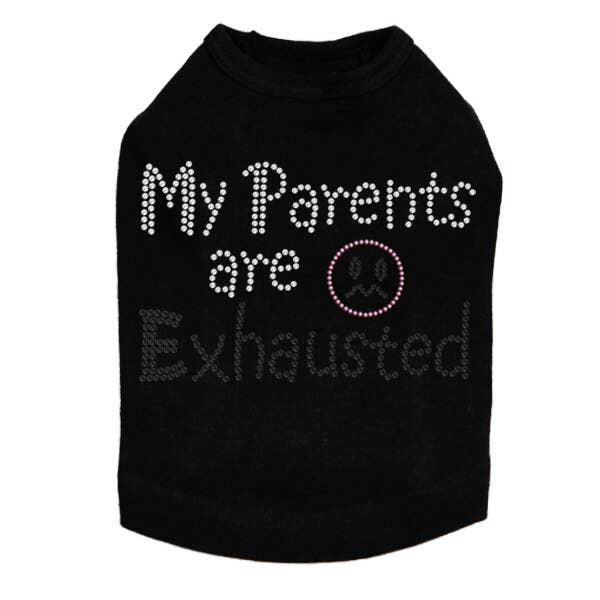 Dog in the Closet – camisa - Cão por atacado – Meus pais estão exaustos - Dog Tank4