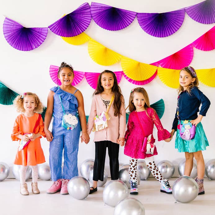 Lily and Momo - Wholesale Hair Clip - Kids - Carnival Pom Pom Hair Clip Trio- Assorted