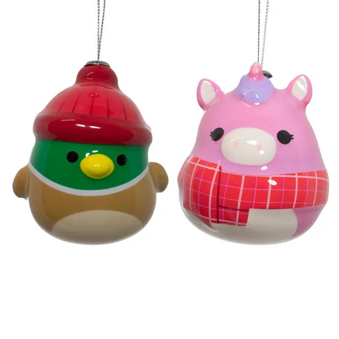 3"SQUISHMALLOW DECOUPAGE ORNAMENT 2A for wholesale by Kurt S. Adler, Inc.