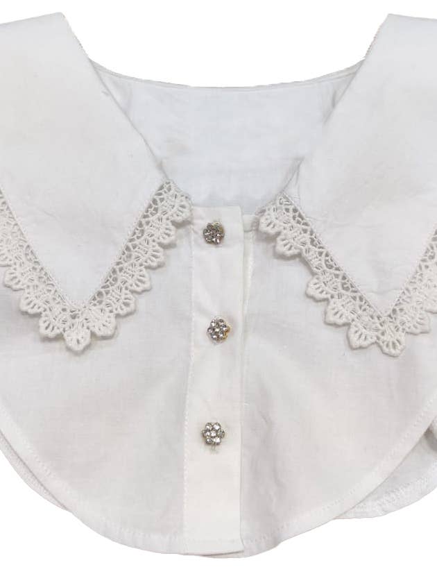 Collar Lace Trim White for wholesale by Elizabeth Gillett