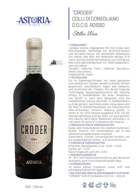Metina SAS - Wholesale Red Wine - Croder Venezie IGT Astoria TOP Wines 75 cl.6
