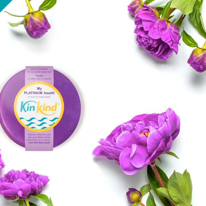 KinKind - Wholesale Hair Conditioner - My PLATINUM touch! Purple Conditioner bar. Blondes & Silvers3