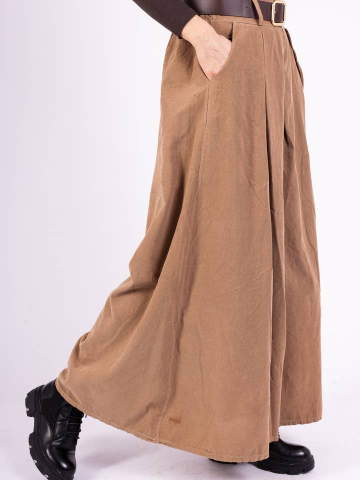 Pépouz' Paris - Wholesale Pants - Women's - Corduroy cotton palazzo pants PPN255111