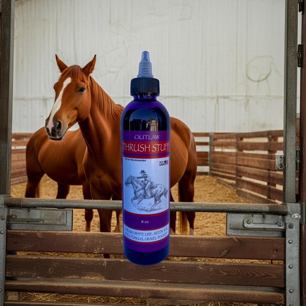 Outlaw Thrush Stuff – wholesale Horse conditioner/grooming aid – Thrush Treatment for Horses – Outlaw Thrush Stuff (8 oz)5