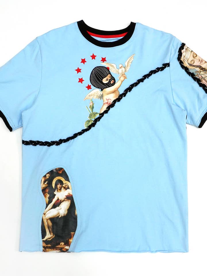 F407 Frost-Engel-T-Stück, Blau für den Großhandel von Frost Originals