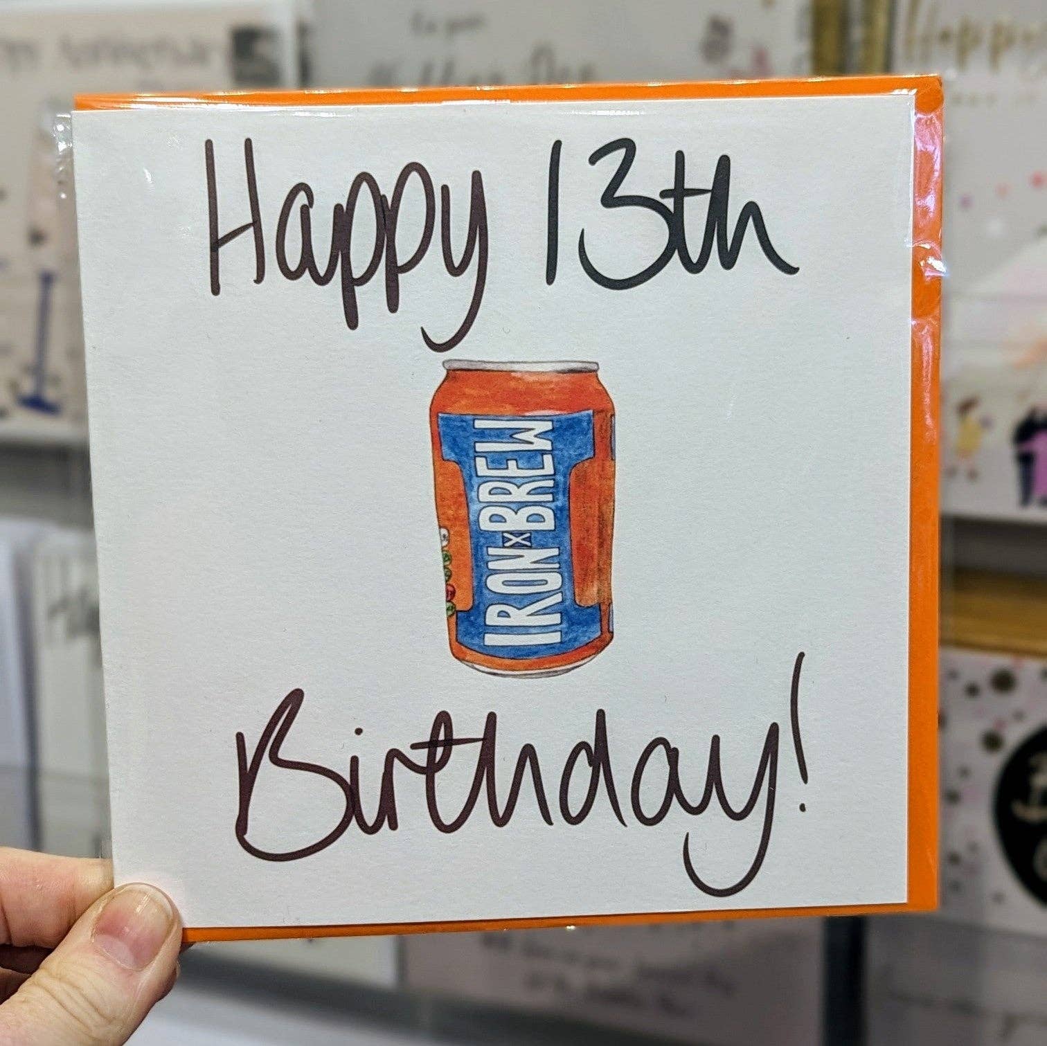 F and B Cards – wholesale Birthday card – 13th Birthday Card - Iron Brew0