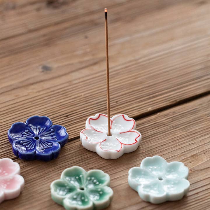 Gohobi - Wholesale Incense Holder - Gohobi Handmade Ceramic Flower Ornament Incense Holder