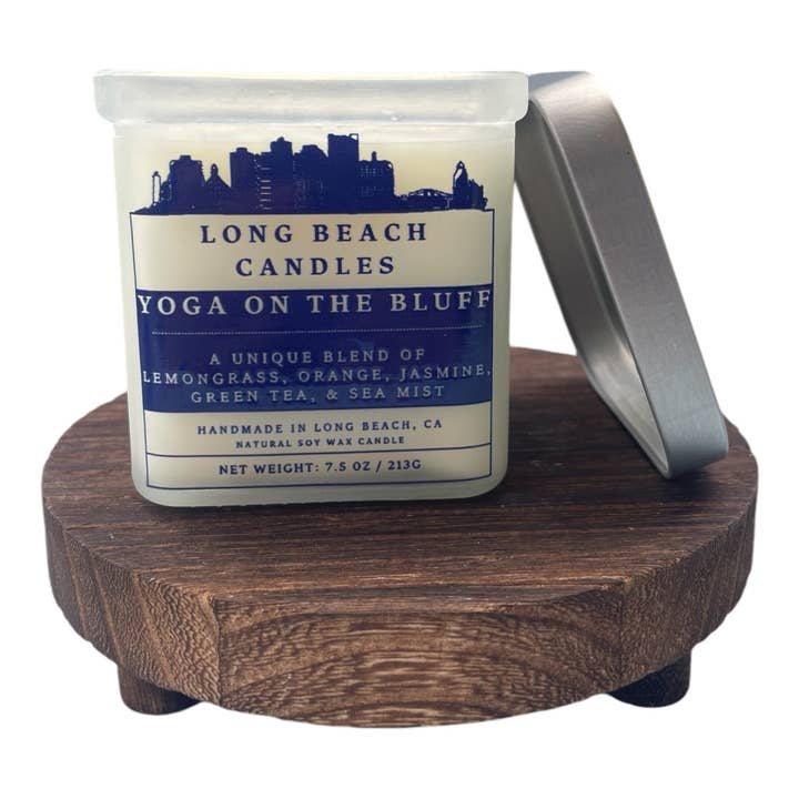 Yoga on the Bluff 7.5 oz Candle for wholesale by Long Beach Candles
