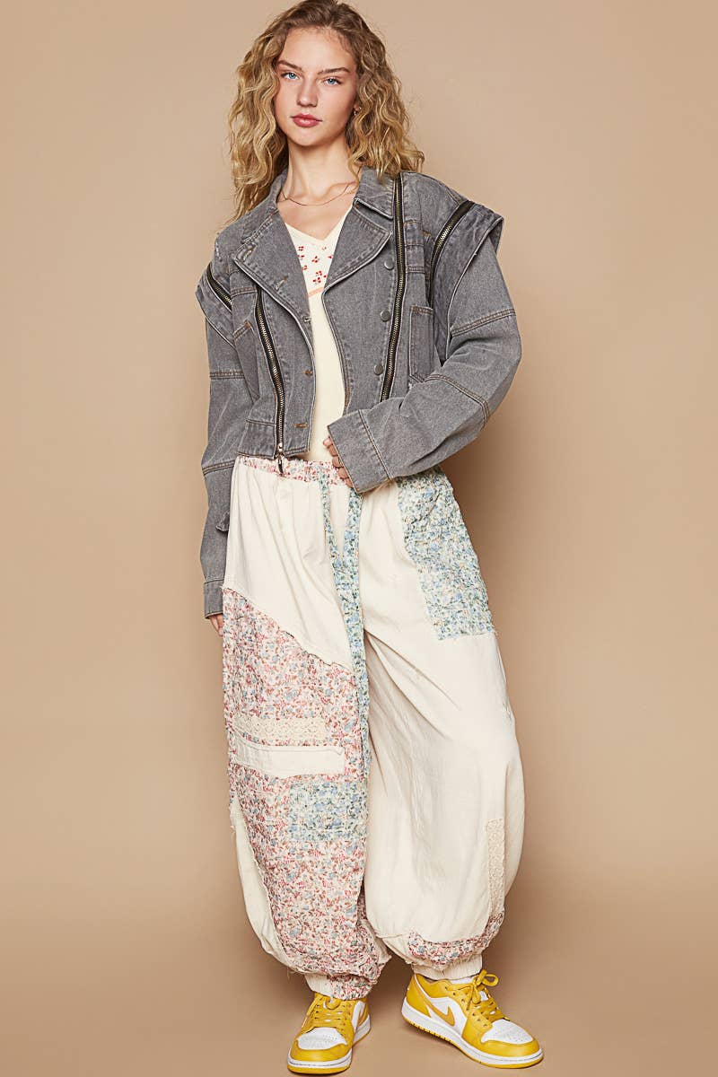 Pol Clothing - Wholesale Denim Jacket - Women's - Oversized denim jacket with zipper detail20