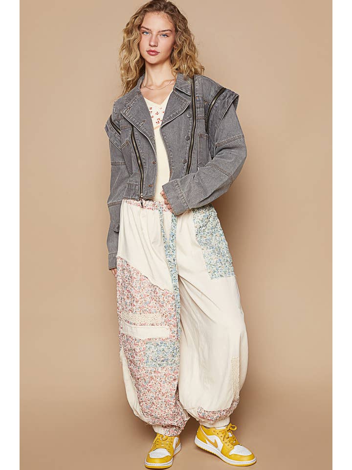 Pol Clothing - Wholesale Denim Jacket - Women's - Oversized denim jacket with zipper detail10