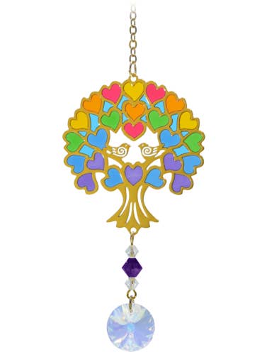 Cristallo cardato Dreams Tree of Life - Arcobaleno per la vendita all'ingrosso da parte di Wild Things Gifts Ltd