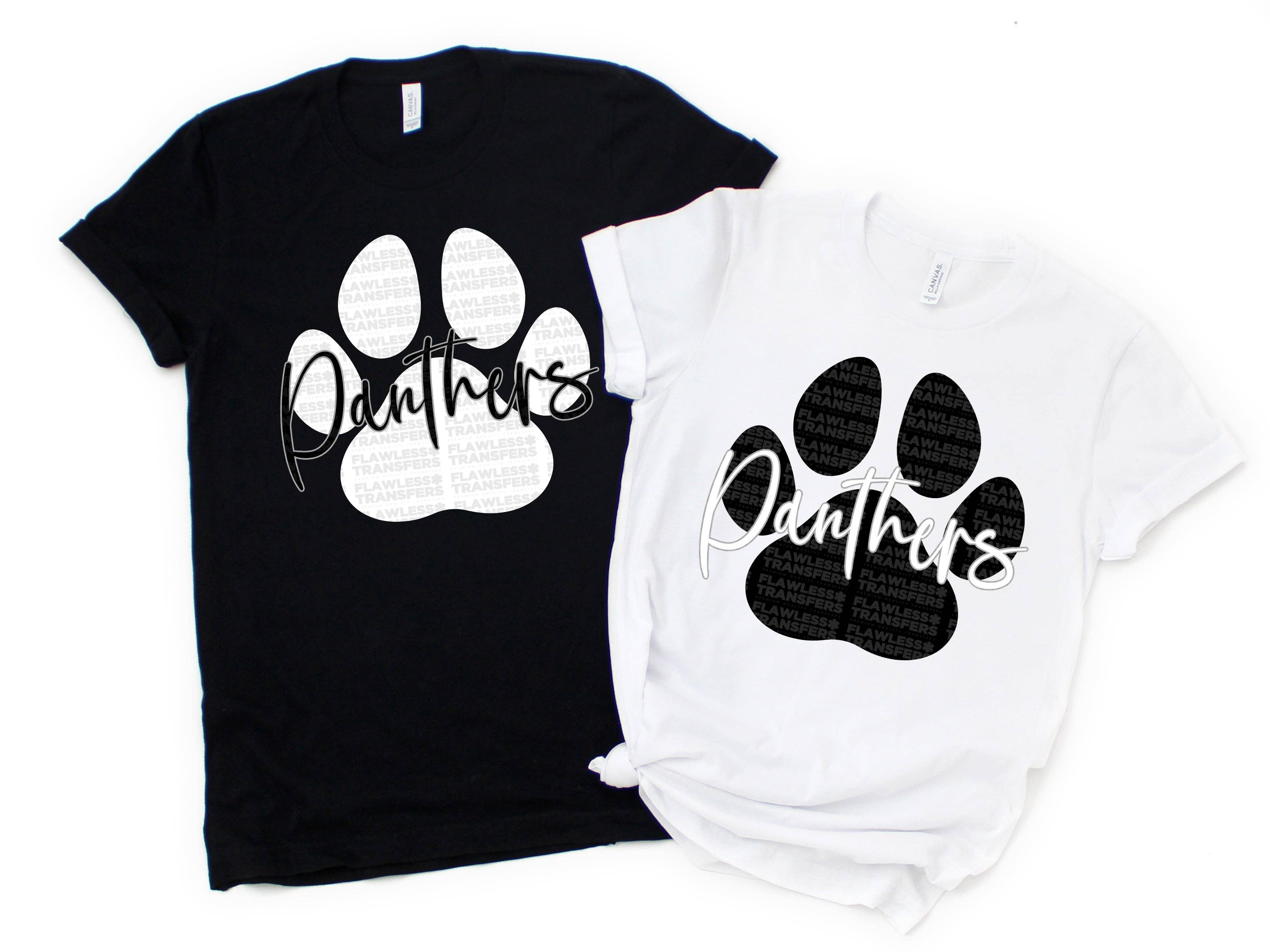 Flawless Transfers - Wholesale Sublimation Transfer - Panthers Paw Print DTF Transfer0