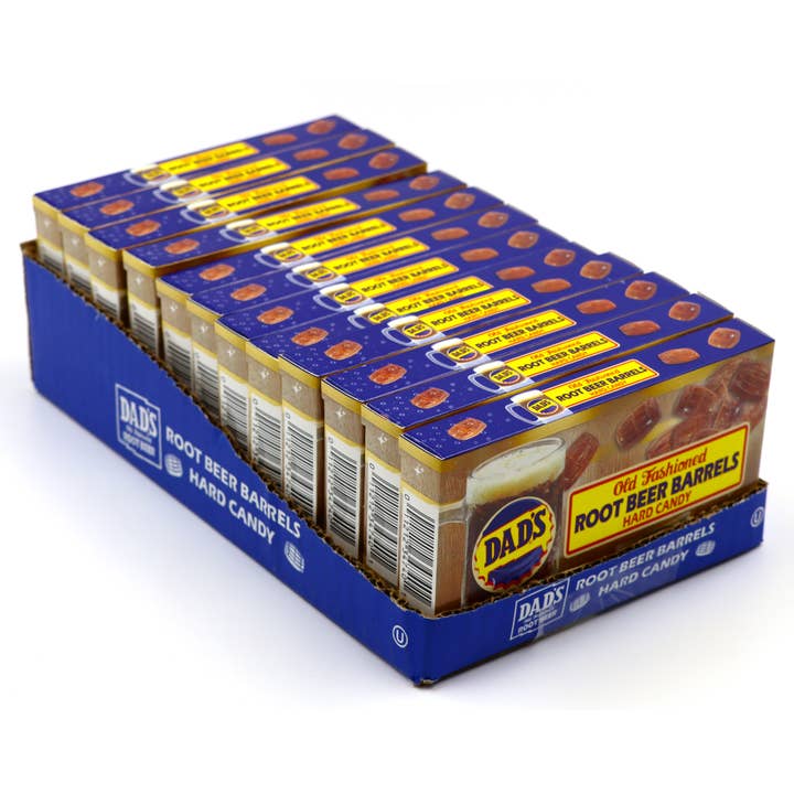 Grandpa Joe's Candy Shop - Wholesale Hard Candy - Dad's Root Beer Barrels Theater Box, 4oz, 12ct3
