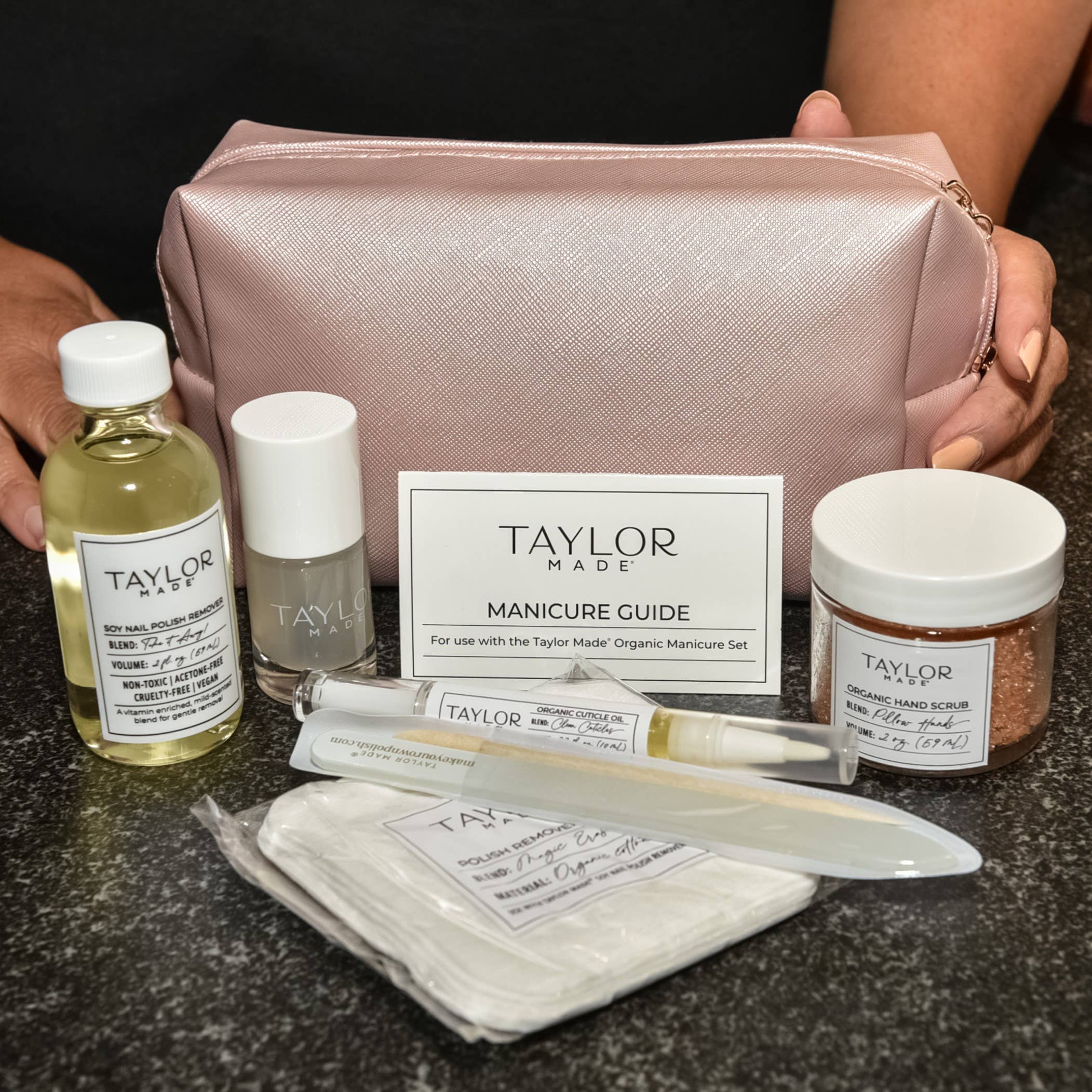 Taylor Made Polish - Venta al por mayor Juegos de cuidado de uñas - Set Manicura Orgánica - Rosa13