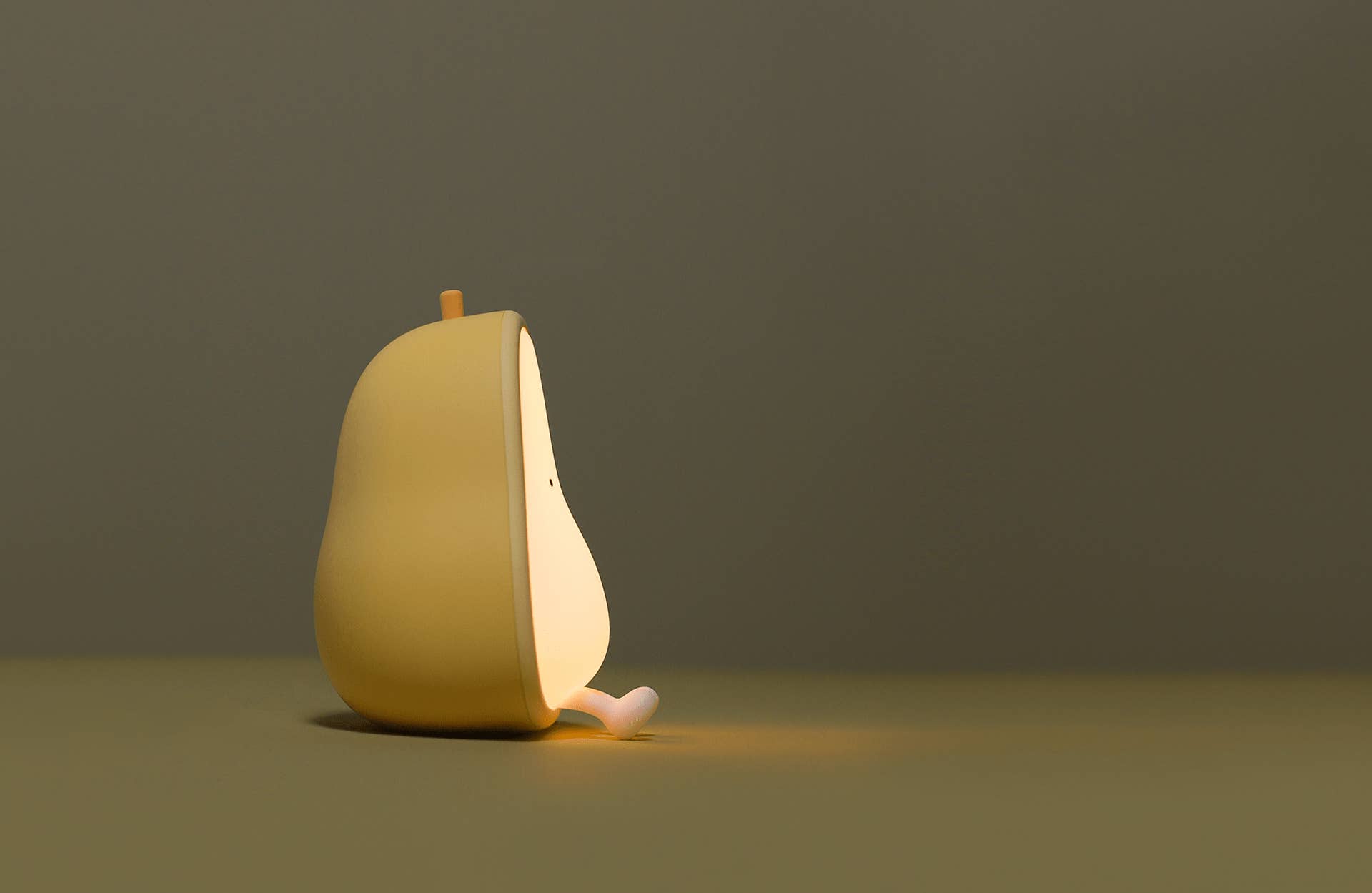 Soft green Pear Night Lamp MUID for wholesale on Faire27