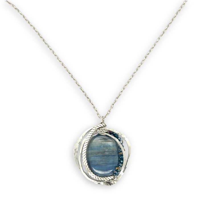 Encircled Kyanite Necklace 84790N for wholesale by Art by any Means Jewelry