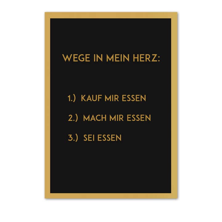 Postcard “ways to my heart” for wholesale by Rabenmütter Verlag UG