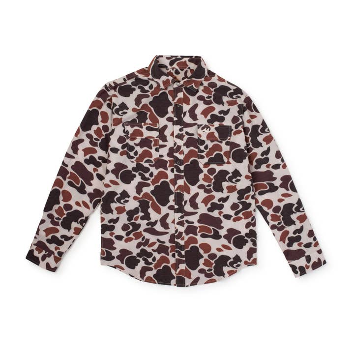Ultimate Outdoor Blend Long Sleeve - Boone Vintage Camo for wholesale by Two Dove Outdoors