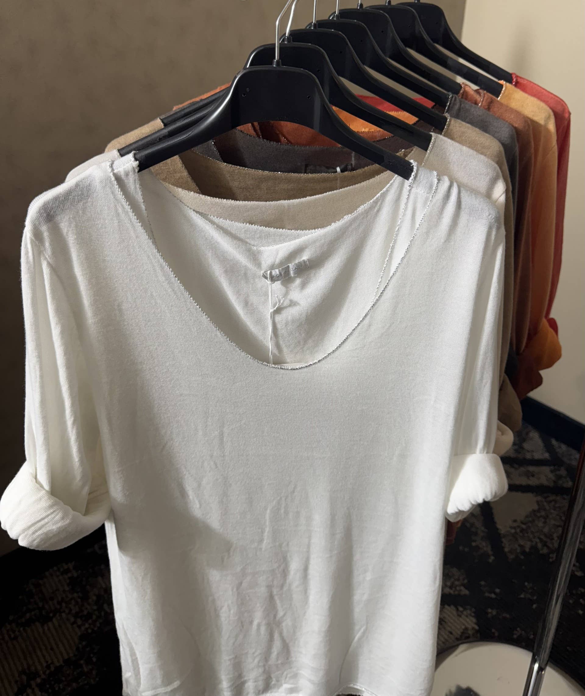 Dance in Paris – Großhandel Bluse – Damen – Top-Soft Viskose mit Metallic-Besatz12